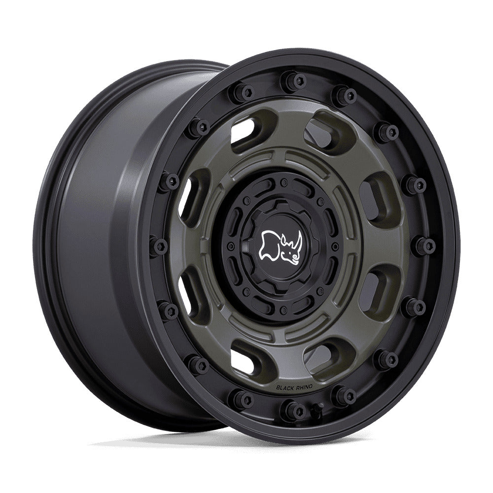 BR007(ATLAS) 17X8.5 5X127/5X139.7 ET-10 CB78.1 OLIVE DRAB GREEN W/BLACK LIP