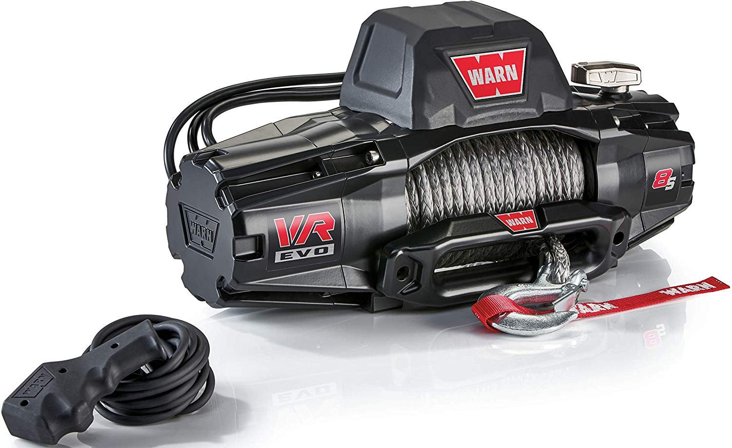 VR EVO 8-S - 8,000 lbs Winch With Synthetic Rope and Wireless Remote, 12V