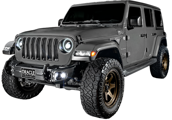 Jeep Wrangler JL & Gladiator JT 18-25 LED Front Sidemarkers, Smoked Lens