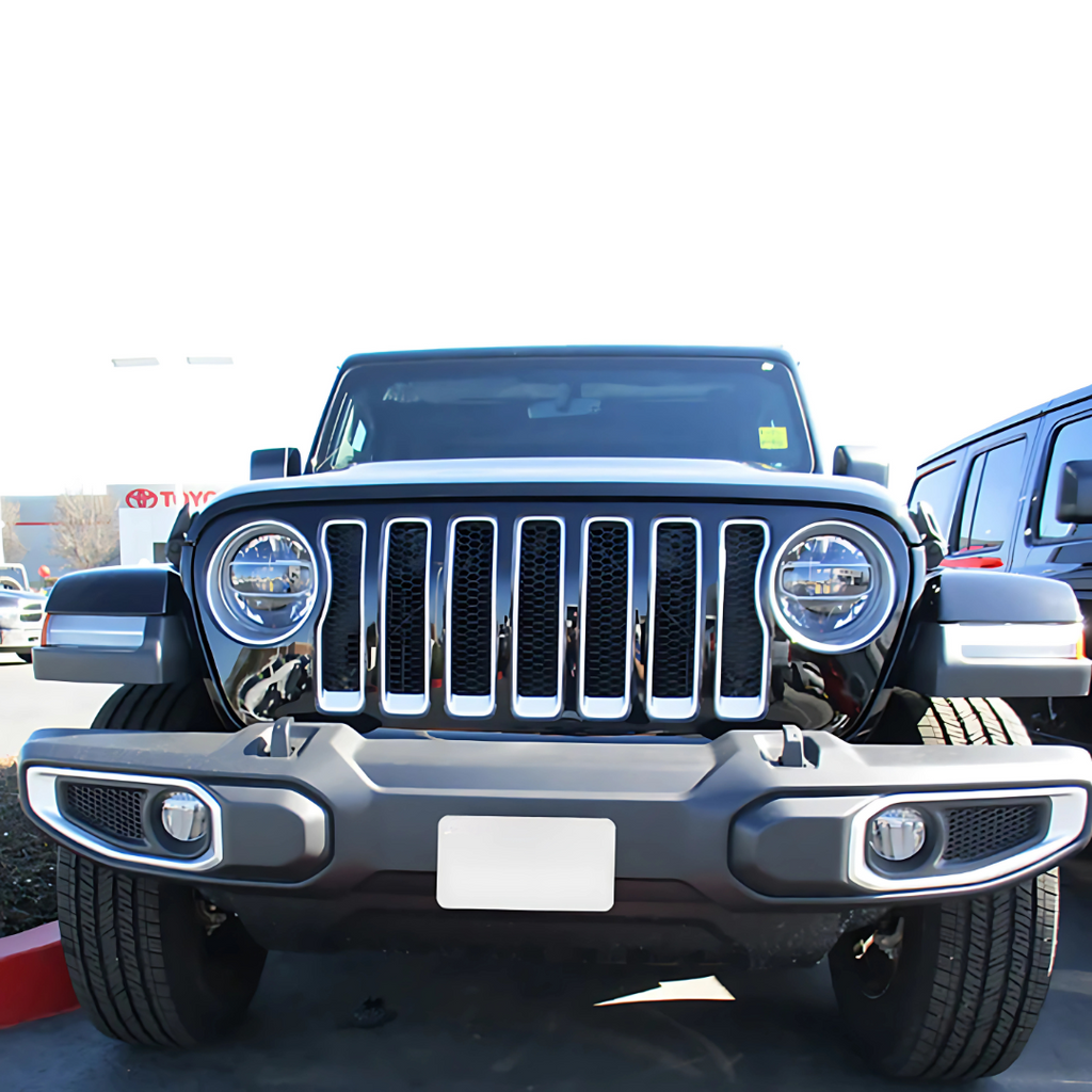 Plastic Front Bumper Without Sensor Hole for Jeep Wrangler JK & JL & Gladiator