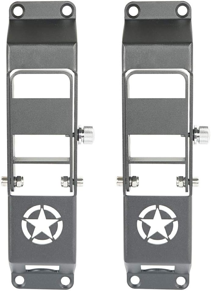 Door Hinge Step With Star Logo for Wrangler JK & JL & Gladiator 2007-2025 2 pec