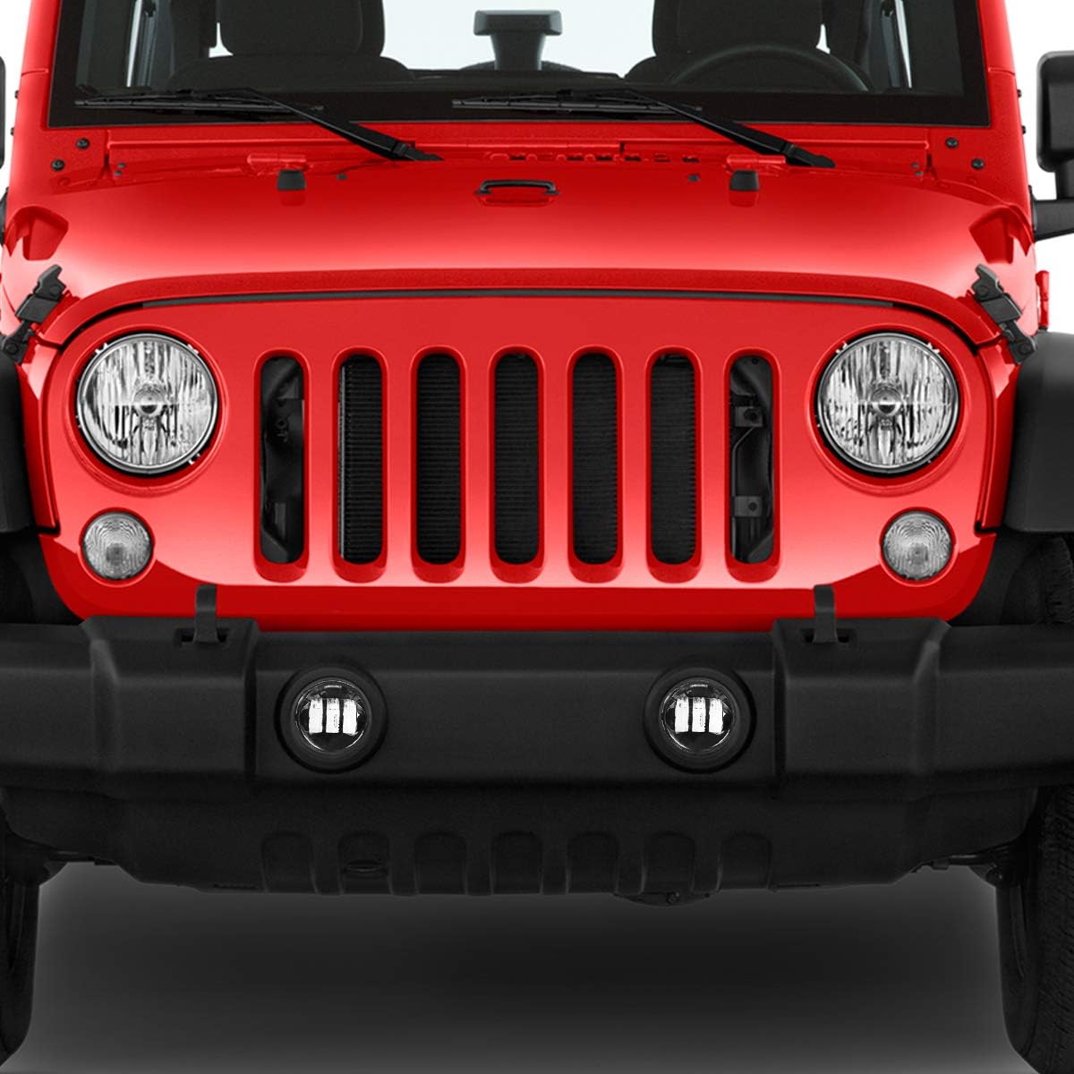 4 inches Led Fog Lights for Jeep Wrangler JK & JL 2007-2025