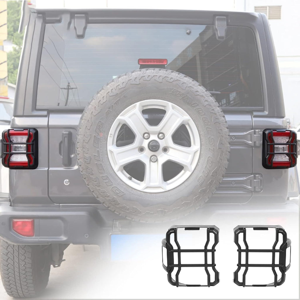 Aluminum Tail Light Cover Guards for Jeep Wrangler JL 2018-2025
