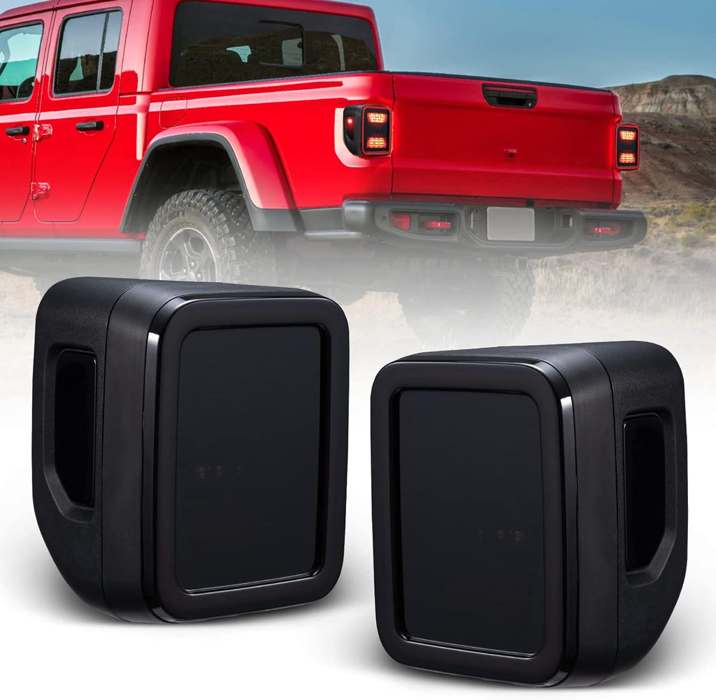Smoked LED Tail Light For Jeep Gladiator 2020-2025