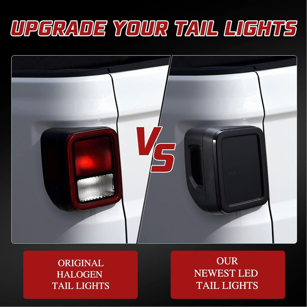 Smoked LED Tail Light For Jeep Gladiator 2020-2025