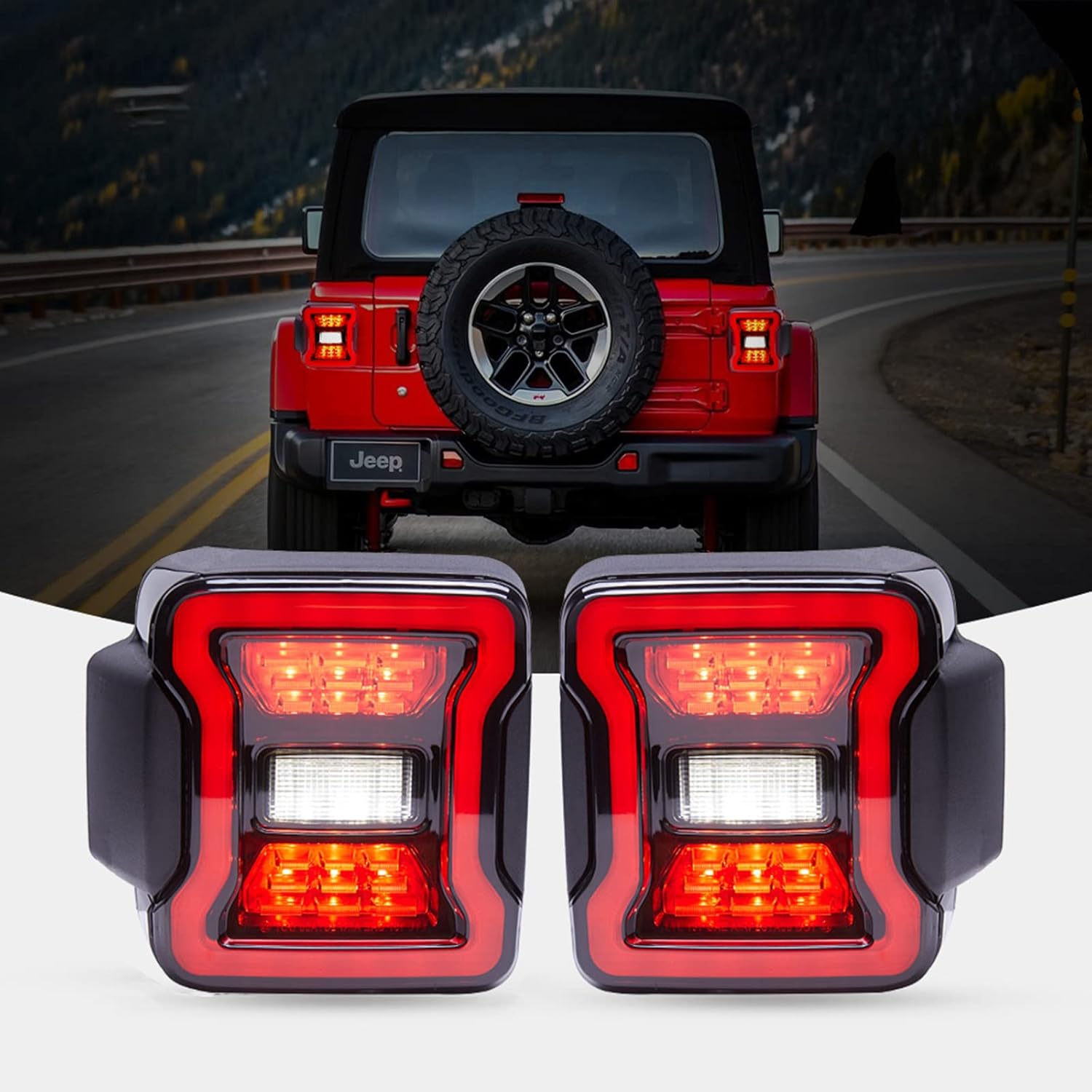 LED Tail Light For Jeep Wrangler JL 2018-2025