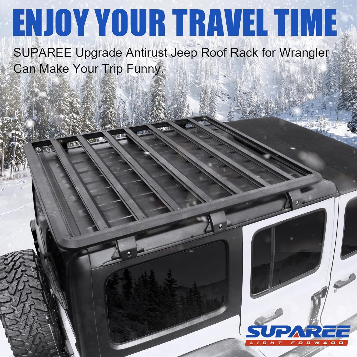 Aluminum Modular Roof Rack for Jeep Wrangler 2 & 4 Door JL 2018-2026