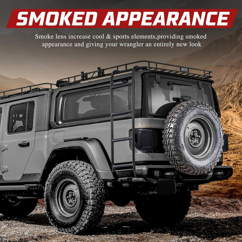 Smoked LED Tail Light For Jeep Gladiator 2020-2025