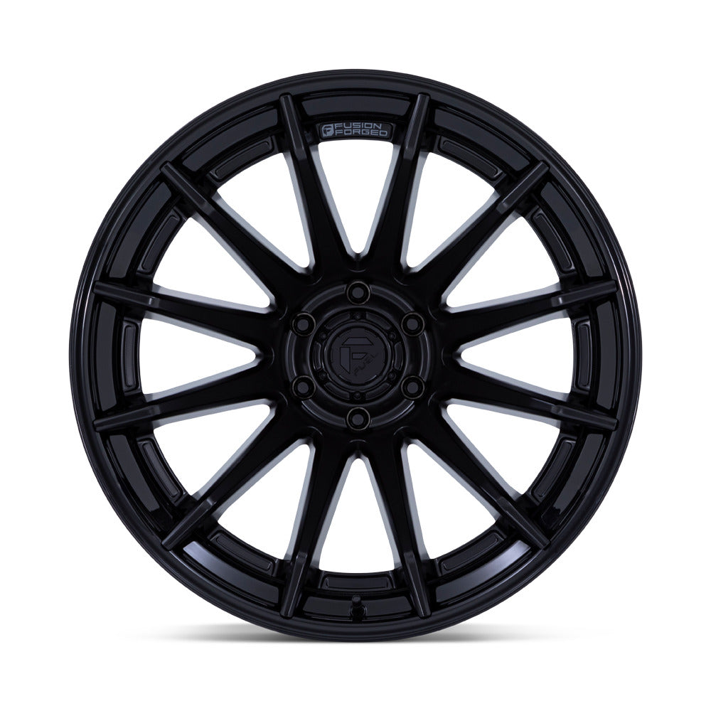 FC403 BURN 22X12 5X127 ET-44 CB71.5 MATTE BLACK W/GLOSS BLACK LIP