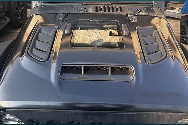 Glass & Vented Hood for Jeep Wrangler JK 2007 - 2017
