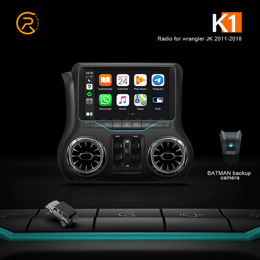 K1 Radio Infotainment System For Jeep Wrangler (2011-2018 LHD Jeep wrangler JK)