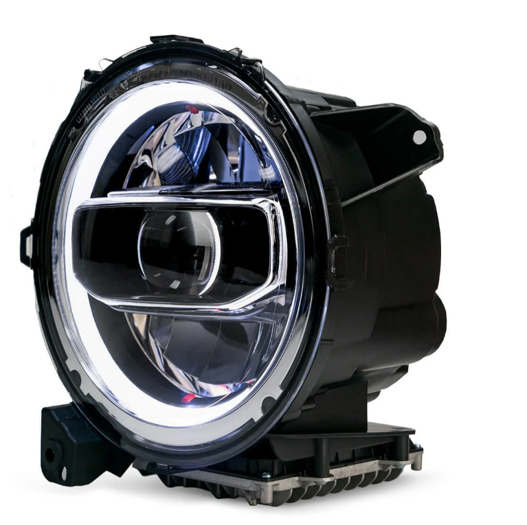 Rubicon Headlight White LED With DRL for Jeep Wrangler JL & Gladiator 2018-2025