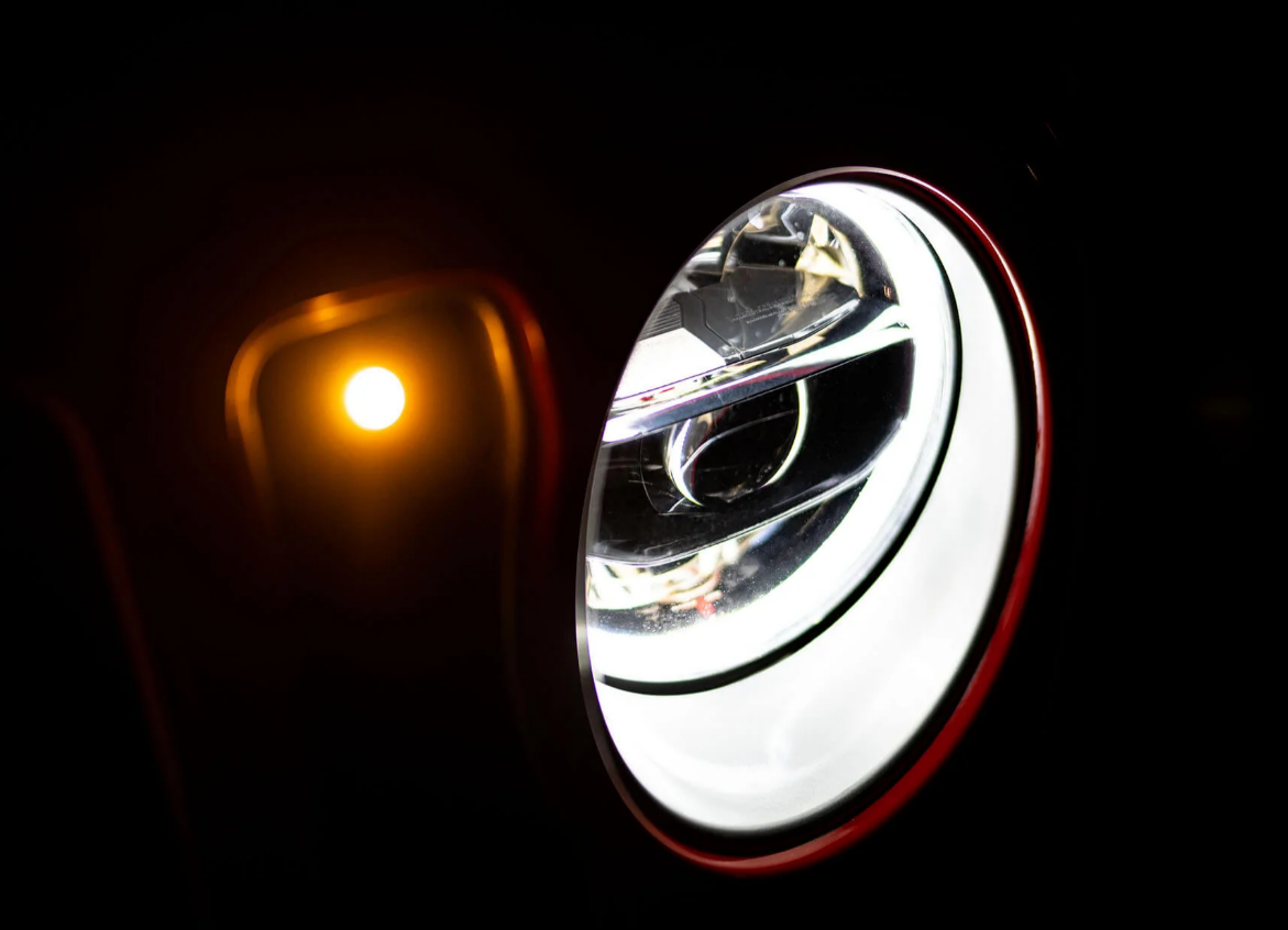 Rubicon Headlight White LED With DRL for Jeep Wrangler JL & Gladiator 2018-2025