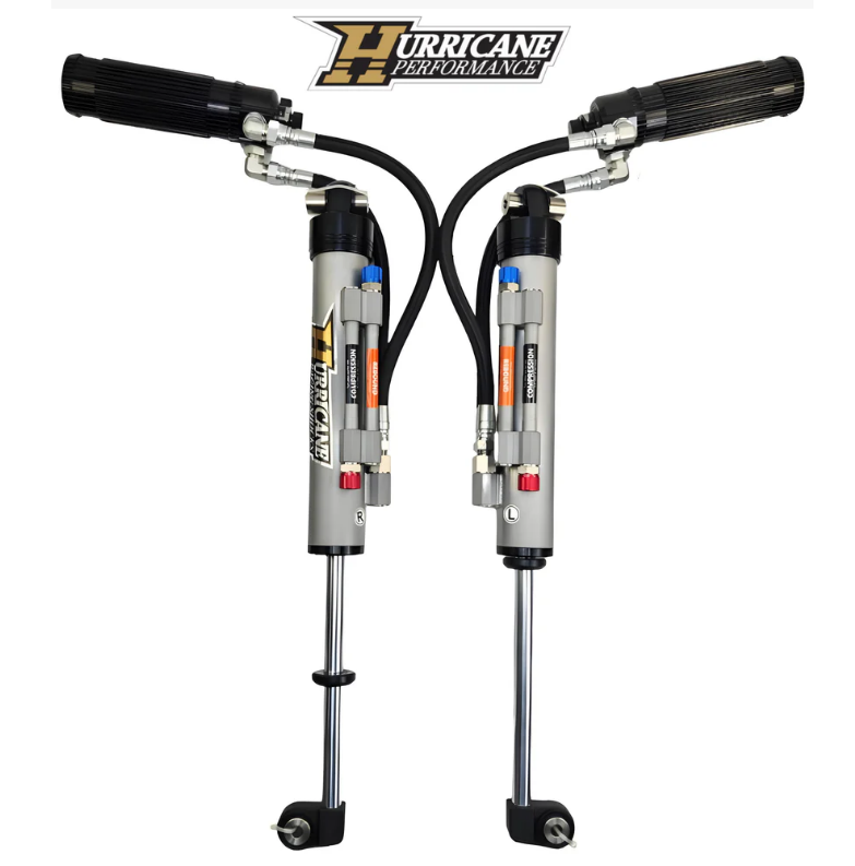 Hurricane Performance Extreme Series Shocks 2.5" Triple Bypass Adjustable (Front Oil Pipe From Down Side) for Jeep Wrangler JL,JT & 392 (NEW DESIGN)