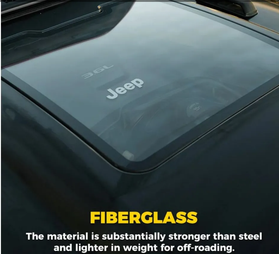 Glass Hood for Jeep Wrangler JL & gladiator 2018 - 2025