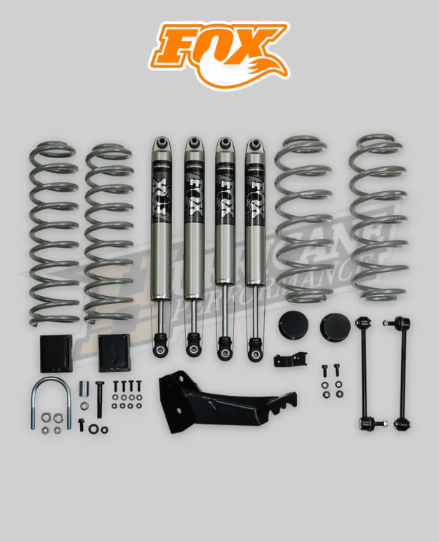 Full Lift Kit With Shocks ( Lift Kit 2.5 , Fox Shocks Stage One ) Jeep Wrangler JK & JL 2007 - 2025
