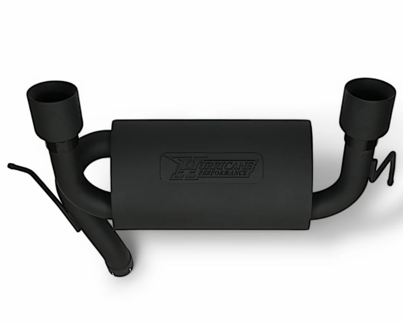 Hurricane Performance Black Edition 409 Stainless Steel Axle-Back Exhaust for Jeep Wrangler JK 2007 - 2017