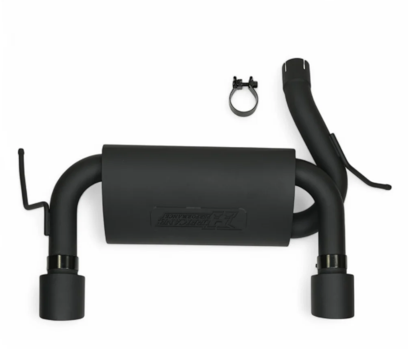Hurricane Performance Black Edition 409 Stainless Steel Axle-Back Exhaust for Jeep Wrangler JK 2007 - 2017