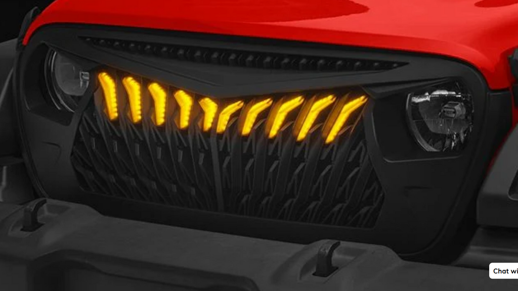 Hawk Wings LED Grill for Jeep Wrangler JL & Gladiator 2018-2025