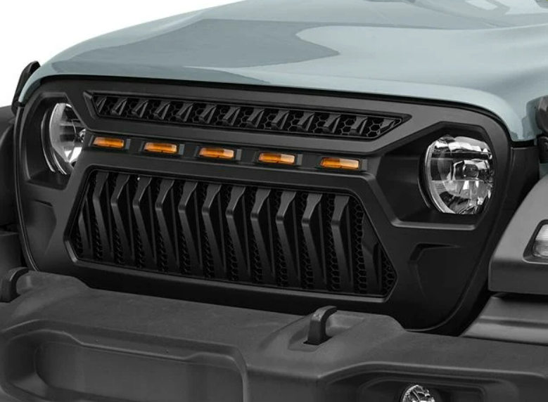 LED Topfire Grill for Jeep Wrangler JL 2018-2025