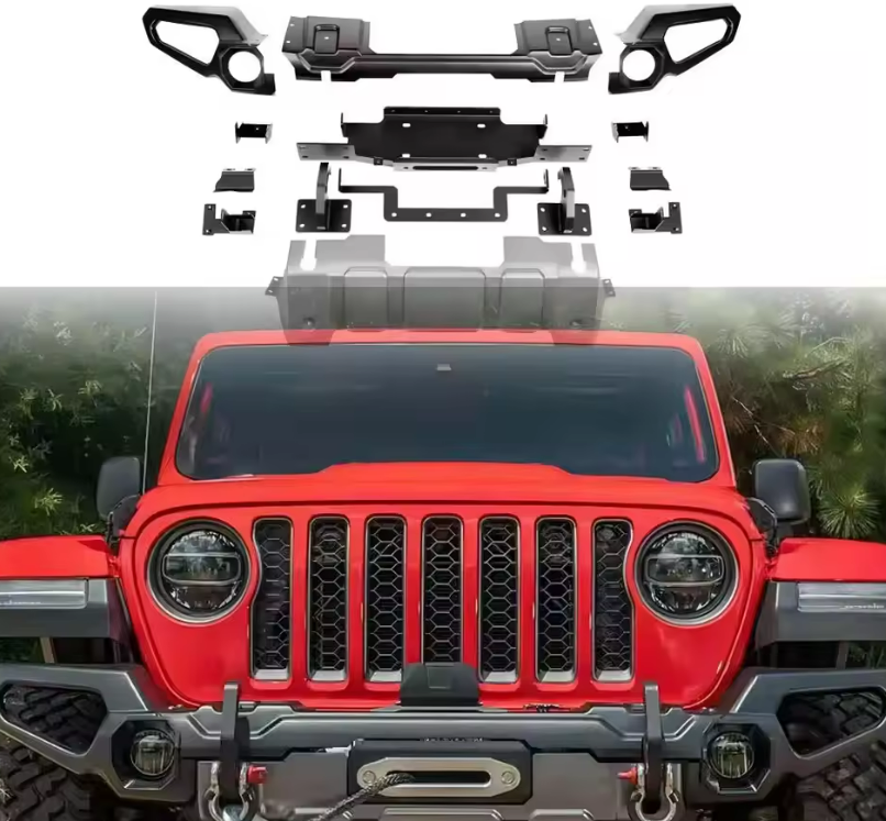 RR Front Bumper for Jeep Wrangler JK & JL & Gladiator 2007-2025
