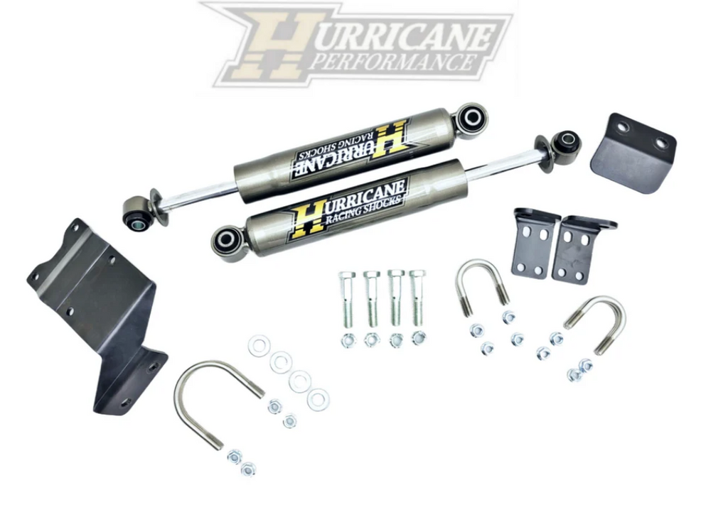 Hurricane Performance Dual Steering Stabilizer for Jeep Wrangler JL / JT 2018 - 2025