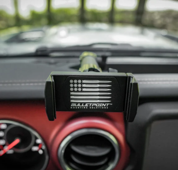 BulletPoint Driver Side Jeep Phone Mount for Jeep Wrangler JL/JLU & JT 2018 - 2025