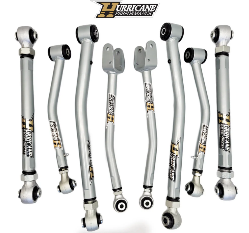 Hurricane Performance Super- Flex Forged Adjustable HD Control Arms for Jeep Wrangler JL