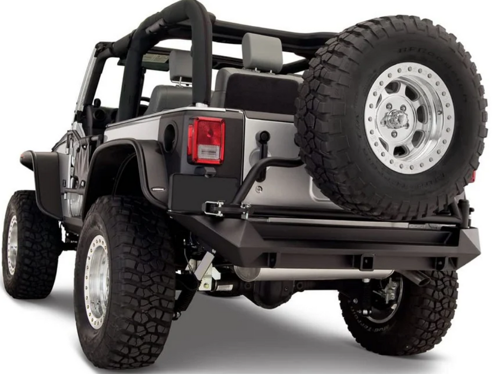 Plastic Flat Style Fender Flare Set for Jeep Wrangler JK 2007 - 2017