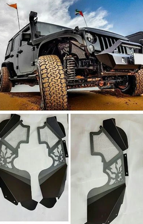 Aluminum Inner Fenders for Jeep Wrangler JK 2007 - 2017