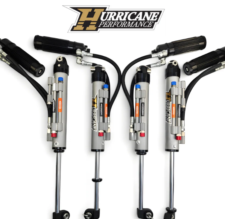 Hurricane Performance Extreme Series Shocks 2.5" Triple Bypass Adjustable (Front Oil Pipe From Down Side) for Jeep Wrangler JL,JT & 392 (NEW DESIGN)