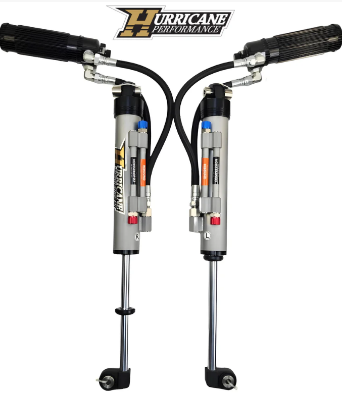 Hurricane Performance Extreme Series Shocks 2.5" Triple Bypass Adjustable (Front Oil Pipe From Down Side) for Jeep Wrangler JL,JT & 392 (NEW DESIGN)