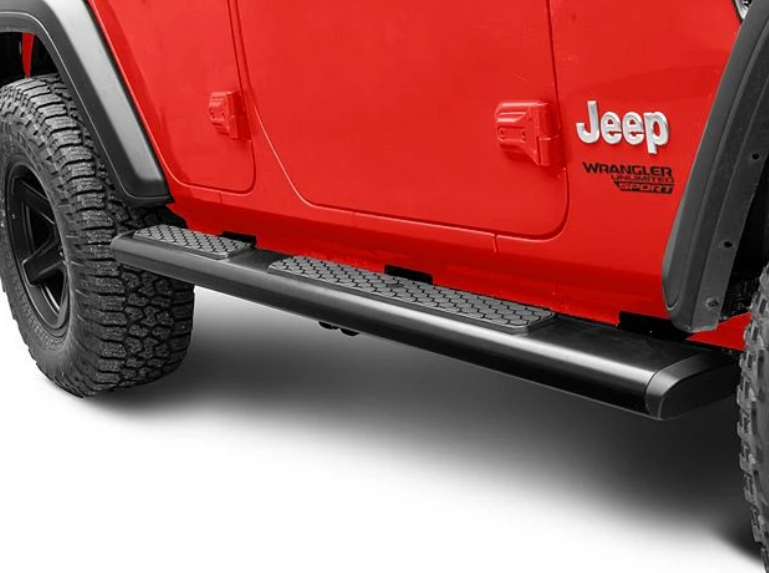 Nerf Bars Aluminum Side Step For 4 Door Jeep Wrangler JL 2018 - 2025