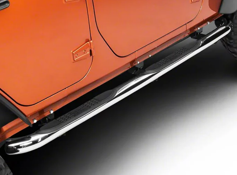 4 Door Stainless Steel Nerf Bars Side Step for Jeep Wrangler JK 2007-2017