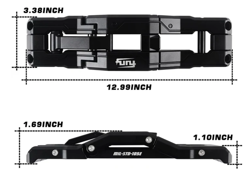 FURY Door Hinge Step For Jeep Wrangler JK & JL & Gladiator 2007 - 2025