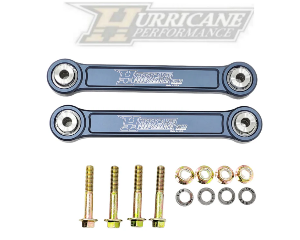 Hurricane Performance Forged Aluminium Front Sway Bar End Link with Heim Joints Made in USA for Jeep Wrangler JL/JK