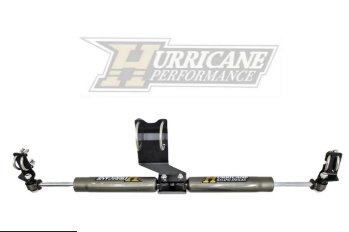 Hurricane Performance Dual Steering Stabilizer for Jeep Wrangler JL / JT 2018 - 2025