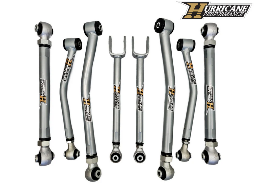 Hurricane Performance Super Flex Forged Adjustable HD Control Arms for Jeep Wrangler JK 2007 - 2017