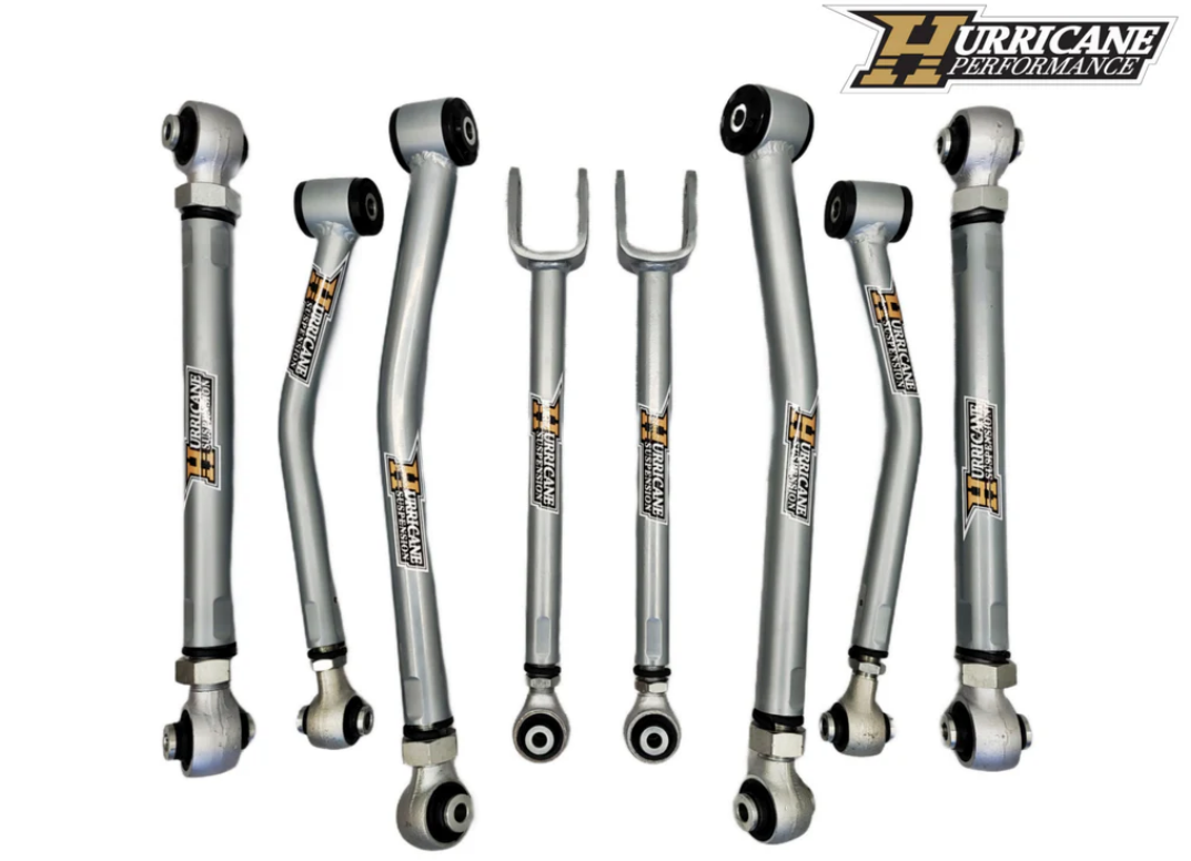 Hurricane Performance Super Flex Forged Adjustable HD Control Arms for Jeep Wrangler JK 2007 - 2017