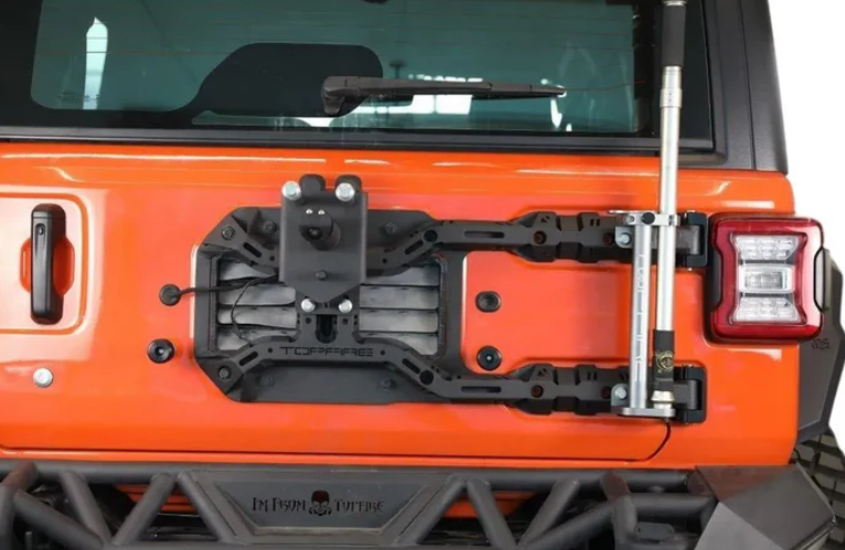 TopFire Spare Tire Carrier for Jeep Wrangler JL 2018-2025