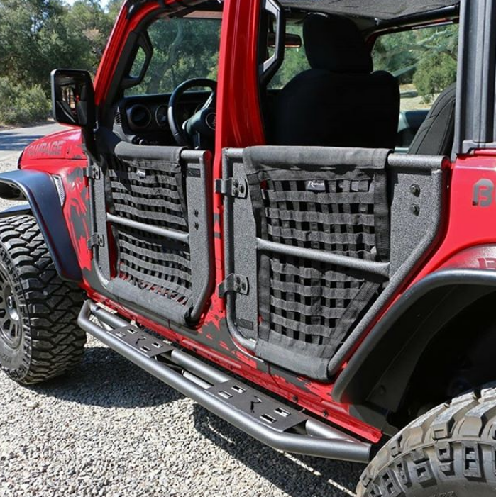 Tube doors with mesh net for Jeep Wrangler JL/JT 2018 - 2025 2 Door