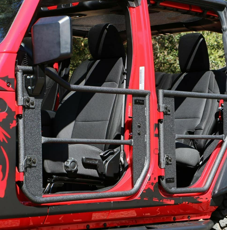 Tube doors with mesh net for Jeep Wrangler JL/JT 2018 - 2025 2 Door