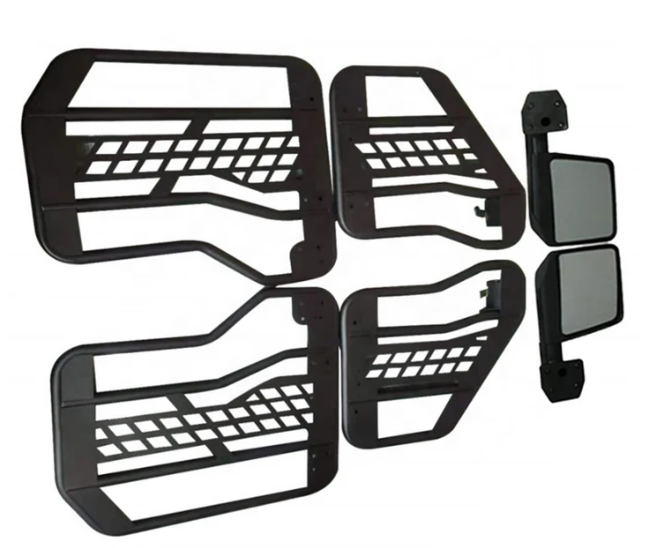 Hooke Road Front Rear Tubular Half Doors for Jeep Wrangler JL &  Gladiator 2018-2025