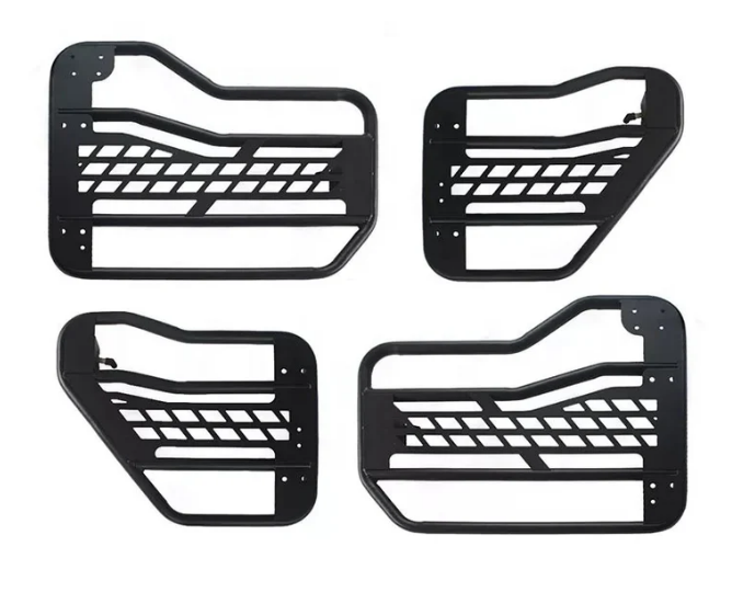 Hooke Road Front Rear Tubular Half Doors for Jeep Wrangler JL &  Gladiator 2018-2025
