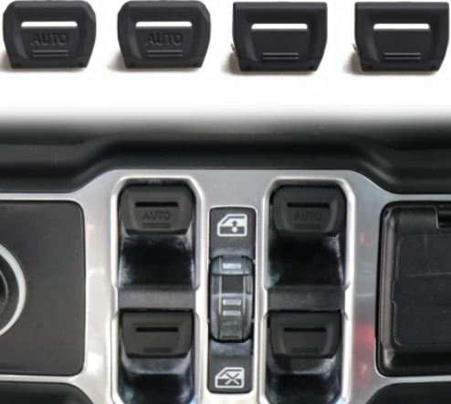 ABS Window Switch Button Cover For Jeep Wrangler JL, JT & 392 2018 - 2025