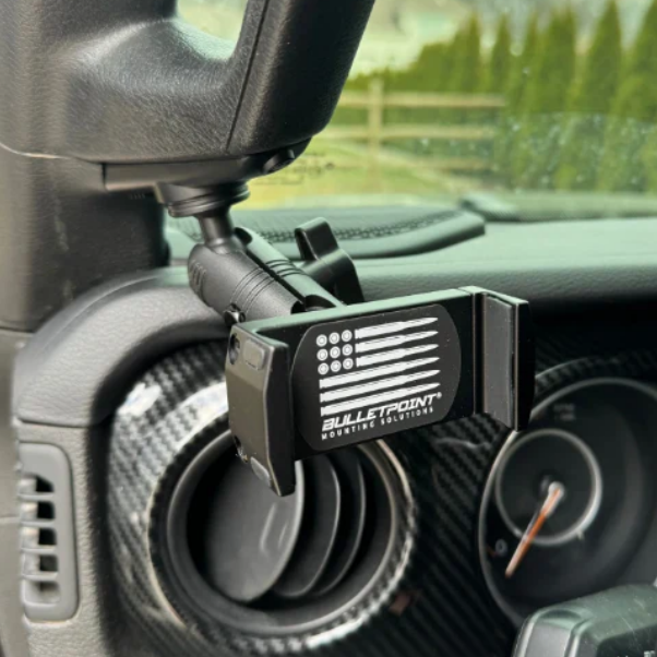 BulletPoint A-Pillar Grab Bar Mount with 20mm Ball for Jeep Wrangler JL/JLU & JT 2018-2023