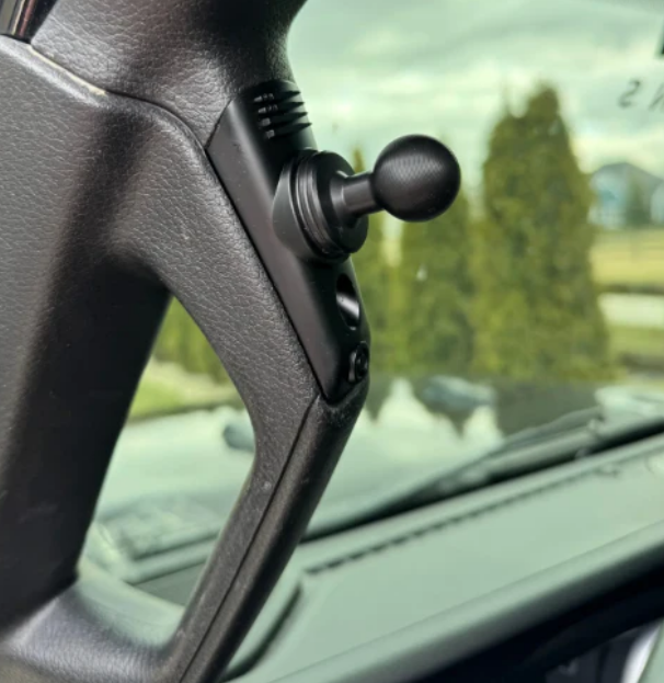 BulletPoint A-Pillar Grab Bar Mount with 20mm Ball for Jeep Wrangler JL/JLU & JT 2018-2023
