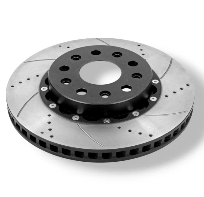 Hurricane Performance GT Series 2-Piece Heavy Performance & Light Weight Slotted & Drilled Front Brake Discs For Jeep Wrangler JL