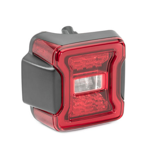 Red 3D LED Tail Light For Jeep Wrangler JL 2018-2025
