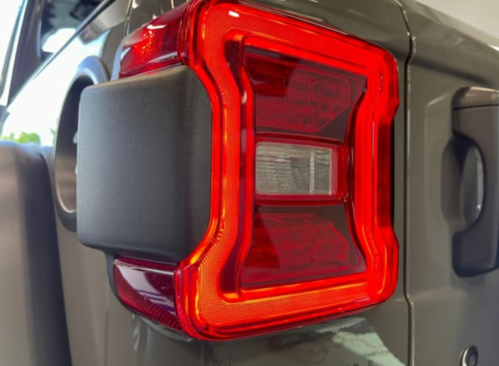 Red 3D LED Tail Light For Jeep Wrangler JL 2018-2025